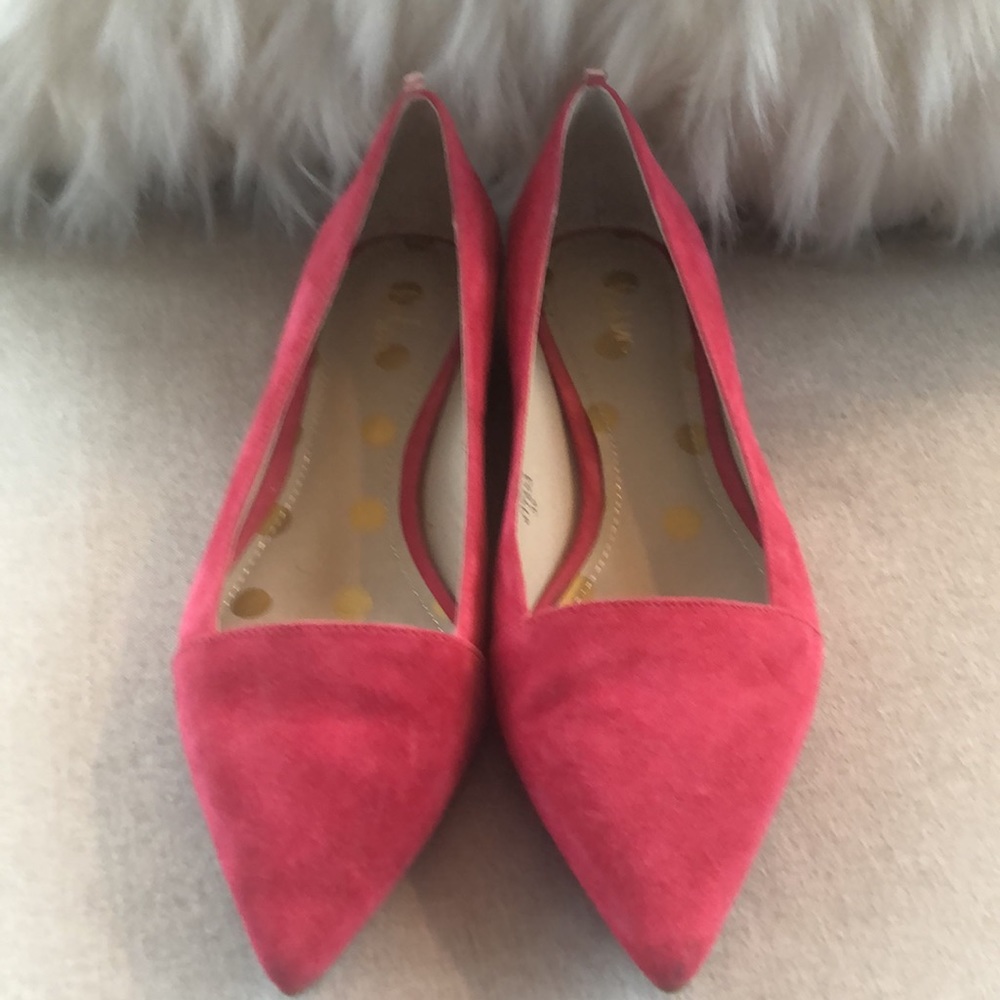 Boden Pink Suede Flats